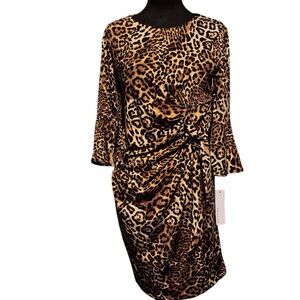 NWT Stella & Julie Leopard Print Dress